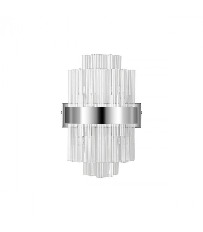 Lysander 4 Light G9 Wall Lamp Polished Nickel Clear-6