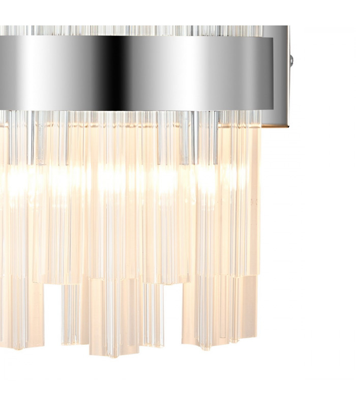 Lysander 4 Light G9 Wall Lamp Polished Nickel Clear-8