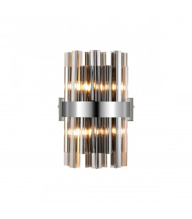 Lysander 4 Light G9 Wall Lamp Polished Nickel Smoke-1