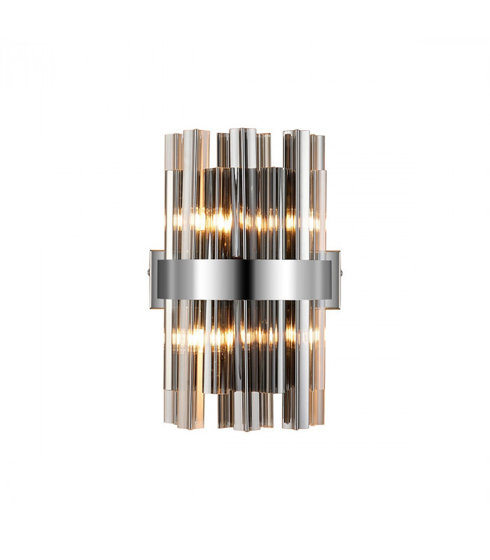 Lysander 4 Light G9 Wall Lamp Polished Nickel Smoke-1
