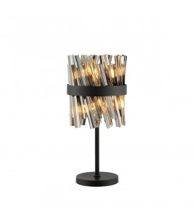 Lysander 6 Light G9 Table Lamp Satin Black Smoke-1