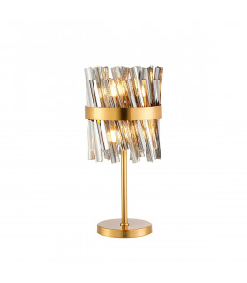 Lysander 6 Light G9 Table Lamp Brass Smoke-1
