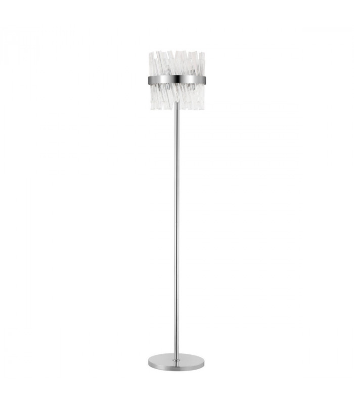 Lysander 8 Light G9 Floor Lamp Polished Nickel Clear-4