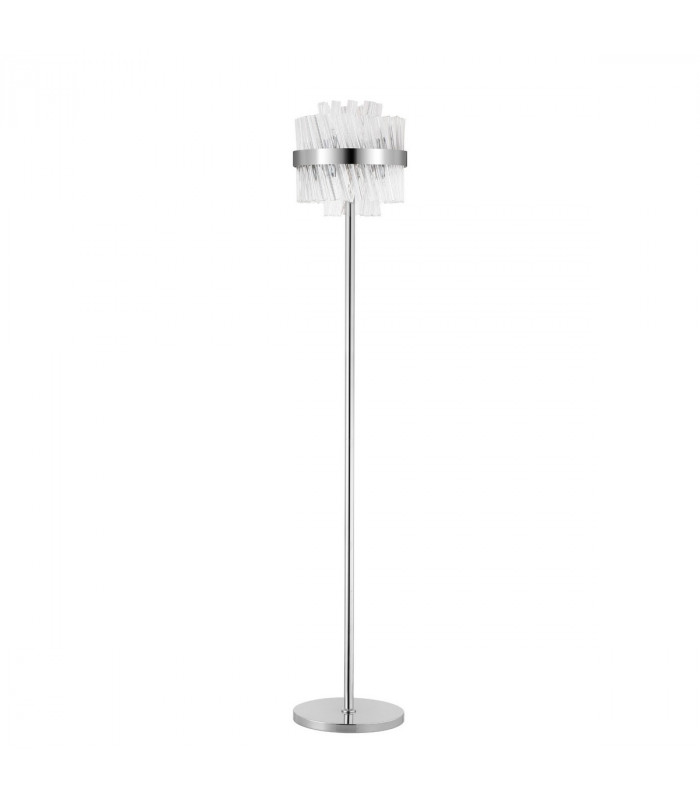 Lysander 8 Light G9 Floor Lamp Polished Nickel Clear-6