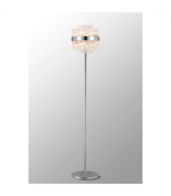 Lysander 8 Light G9 Floor Lamp Polished Nickel Clear-10