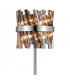 Lysander 8 Light G9 Floor Lamp Polished Nickel Smoke-8