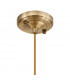 Leyden Switched Ceiling Pendant 1.5m E27 Antique Brass Golden Brown Braided Cable Brown Bowl Glass-5
