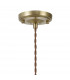 Leyden Switched Ceiling Pendant 1.5m E27 Brass Pale Gold Twisted Cable Brown Square Glass-5