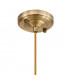 Leyden Switched Ceiling Pendant 1.5m E27 Antique Brass Golden Brown Braided Cable Brown Flower Glass-5