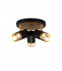 Phelps 3 Light Round SpotFitting GU10 Black Painted Gold-1