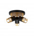 Phelps 3 Light Round SpotFitting GU10 Black Painted Gold-4