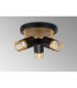 Phelps 3 Light Round SpotFitting GU10 Black Painted Gold-7