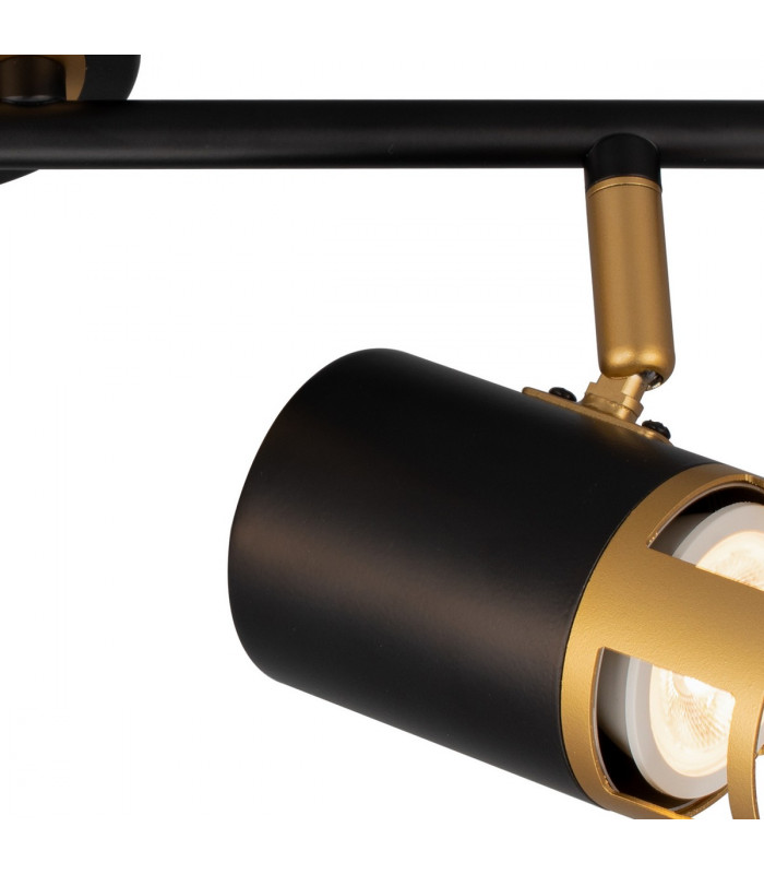 Phelps 2 Light Linear Bar SpotFitting GU10 Black Painted Gold-7