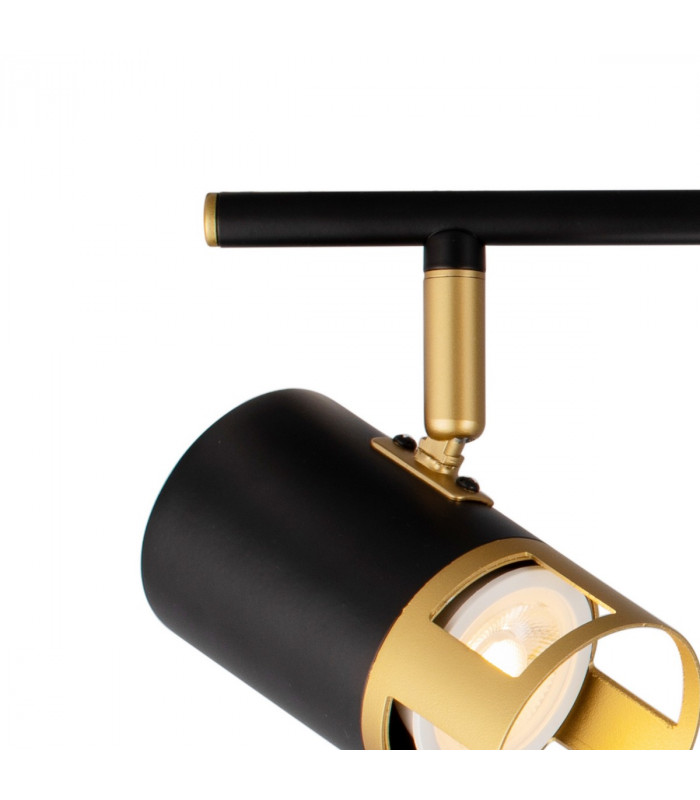 Phelps 4 Light Linear Bar SpotFitting GU10 Black Painted Gold-6