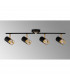 Phelps 4 Light Linear Bar SpotFitting GU10 Black Painted Gold-8