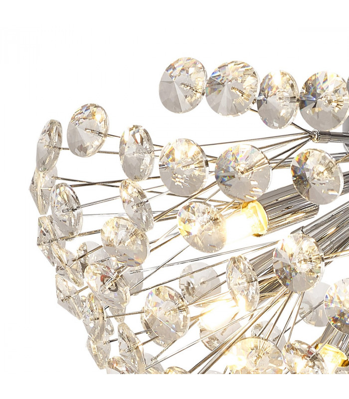 Salisbury Ceiling Lamp 50cm 11 Light G9 Polished Chrome Crystal-5