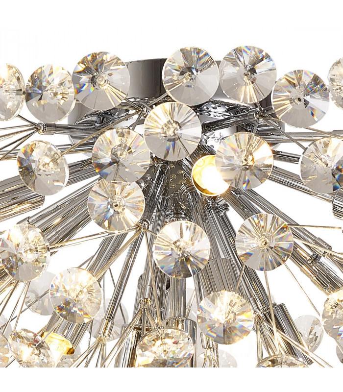 Salisbury Ceiling Lamp 50cm 11 Light G9 Polished Chrome Crystal-6