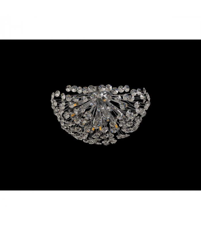 Salisbury Ceiling Lamp 50cm 11 Light G9 Polished Chrome Crystal-8