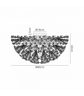 Salisbury Ceiling Lamp 80cm 21 Light G9 Polished Chrome Crystal-2
