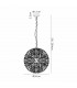 Salisbury Ceiling Pendant 50cm Sphere 12 Light G9 Polished Chrome Crystal-2
