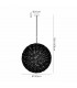 Salisbury Ceiling Pendant 1.5m Sphere 84 Light G9 Polished Chrome Crystal-2
