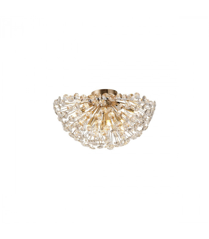 Salisbury Ceiling Lamp 50cm 11 Light G9 French Gold Crystal-1