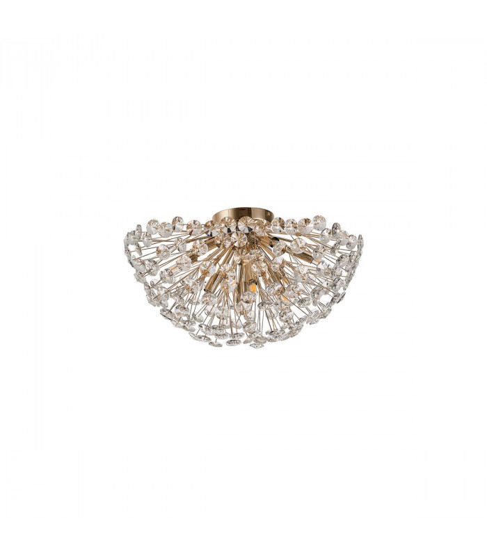 Salisbury Ceiling Lamp 50cm 11 Light G9 French Gold Crystal-4