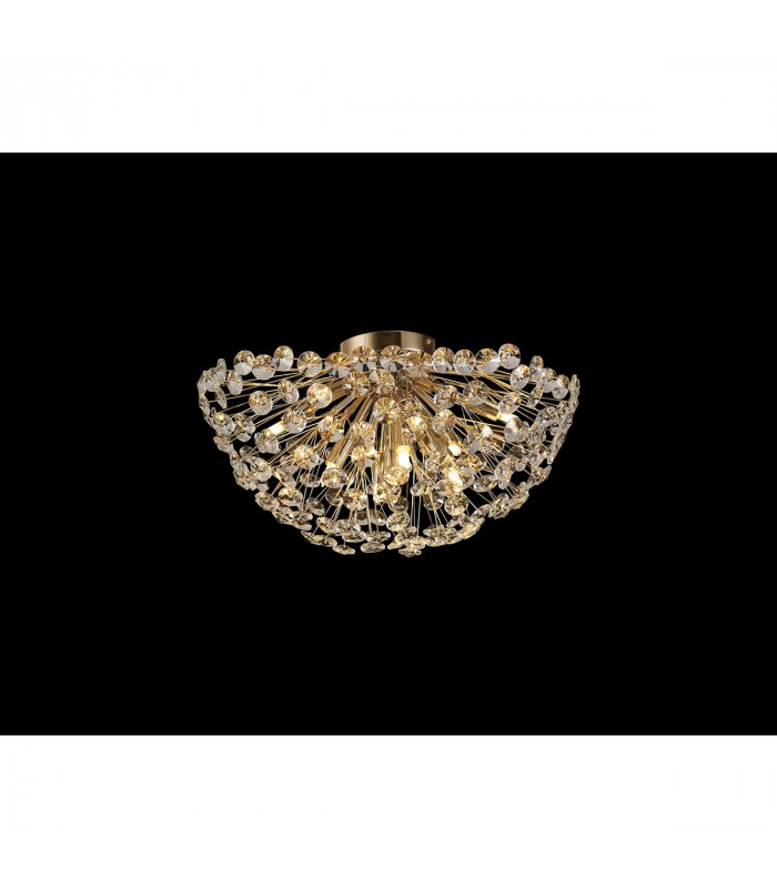 Salisbury Ceiling Lamp 50cm 11 Light G9 French Gold Crystal-7