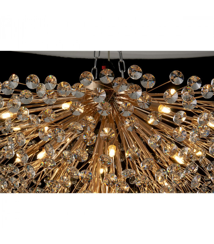 Salisbury Ceiling Lamp 50cm 11 Light G9 French Gold Crystal-10