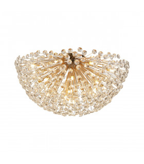 Salisbury Ceiling Lamp 80cm 21 Light G9 French Gold Crystal-1