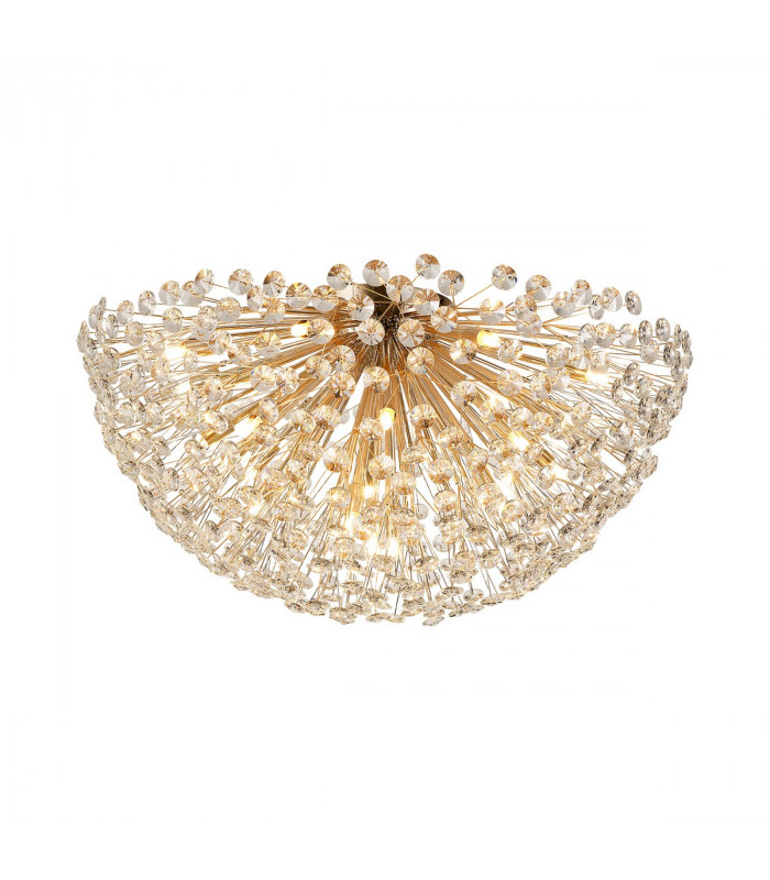Salisbury Ceiling Lamp 80cm 21 Light G9 French Gold Crystal-1