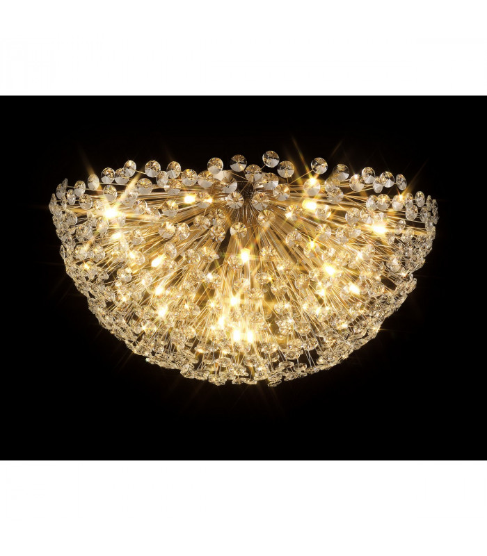 Salisbury Ceiling Lamp 80cm 21 Light G9 French Gold Crystal-3