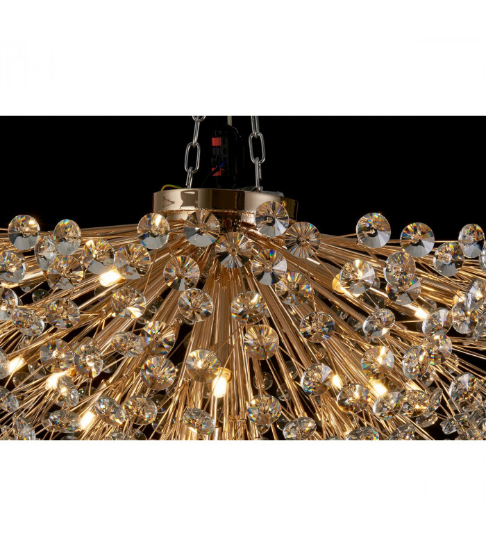 Salisbury Ceiling Lamp 80cm 21 Light G9 French Gold Crystal-10