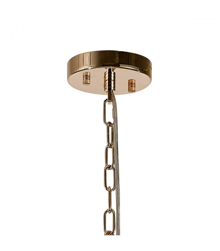 Salisbury Ceiling Pendant 40cm Sphere 9 Light G9 French Gold Crystal-5