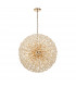 Salisbury Ceiling Pendant 1m Sphere 48 Light G9 French Gold Crystal-1