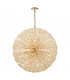 Salisbury Ceiling Pendant 1.5m Sphere 84 Light G9 French Gold Crystal-1