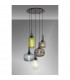 Yorktown 2.5m 5 Light Round With Multiple Shades & Colours 5 Light E27 Matt Black-3
