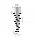 Salisbury 19 Light G9 3.5m Round Multiple Ceiling Pendant With Polished Chrome And Crystal Shade-2
