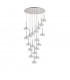 Salisbury 19 Light G9 3.5m Round Multiple Ceiling Pendant With Polished Chrome And Crystal Shade-8