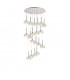 Salisbury 19 Light G9 3.5m Round Multiple Ceiling Pendant With Polished Chrome And Crystal Shade-9