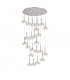 Salisbury 24 Light G9 5m Round Multiple Ceiling Pendant With Polished Chrome And Crystal Shade-9