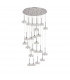 Salisbury 24 Light G9 5m Round Multiple Ceiling Pendant With Polished Chrome And Crystal Shade-10