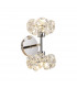 Salisbury 2 Light G9 Switched Up Down Wall Lamp With Polished Chrome And Crystal Shade-1