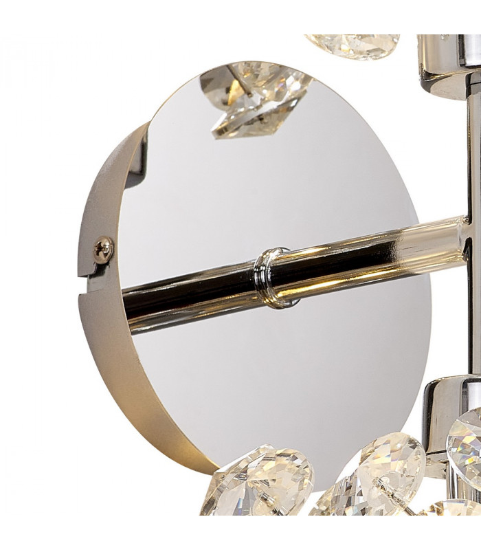 Salisbury 2 Light G9 Switched Up Down Wall Lamp With Polished Chrome And Crystal Shade-5
