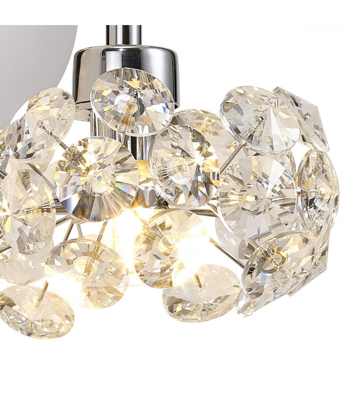 Salisbury 2 Light G9 Switched Up Down Wall Lamp With Polished Chrome And Crystal Shade-6