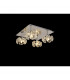 Salisbury Square 4 Light G9 40cm Flush Light With Polished Chrome Square And Crystal Shade-3