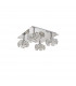 Salisbury Square 4 Light G9 40cm Flush Light With Polished Chrome Square And Crystal Shade-7