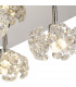 Salisbury Square 4 Light G9 40cm Flush Light With Polished Chrome Square And Crystal Shade-9