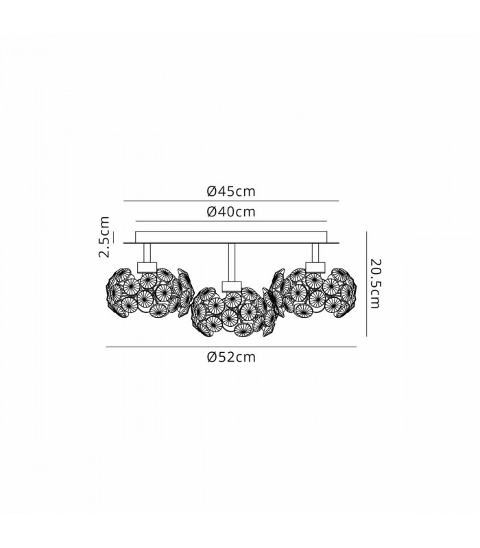 Salisbury Round 5 Light G9 Flush Light With Polished Chrome And Crystal Shade-2