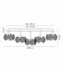 Salisbury Square 13 Light G9 Flush Light With Polished Chrome Square And Crystal Shade-2